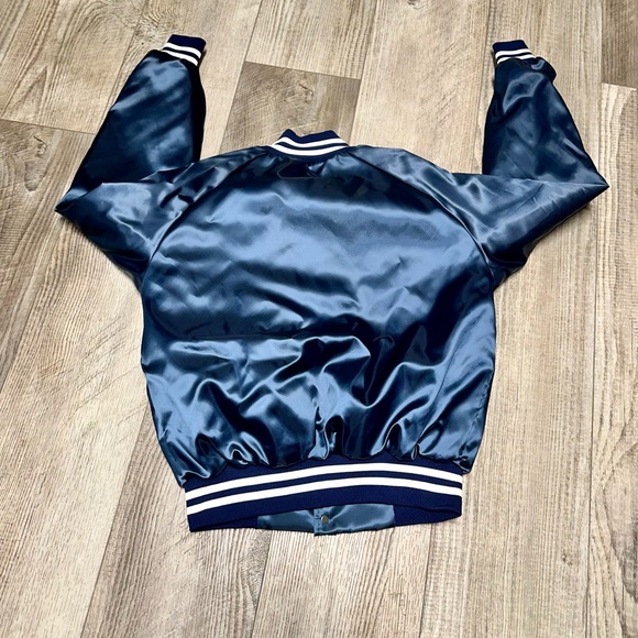 Vintage Jackets & Coats Vintage Jostens Navy Blue Satin Varsity